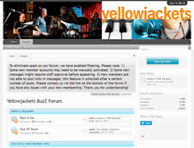 Tablet Screenshot of forum.yellowjackets.com